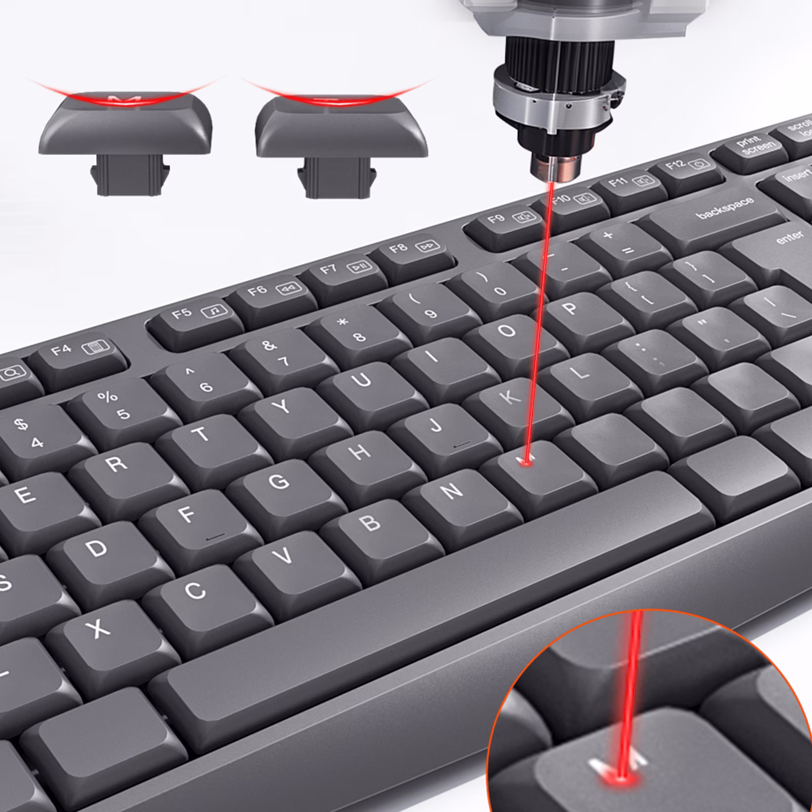 png80-t3-scale100 (3) MEETION C235 Silent Wired Keyboard & Mouse Combo | Full-Size | Splash-Proof | USB Plug & Play | 104 Keys | 1200 DPI Mouse | Whisper-Quiet | Black - Image 6