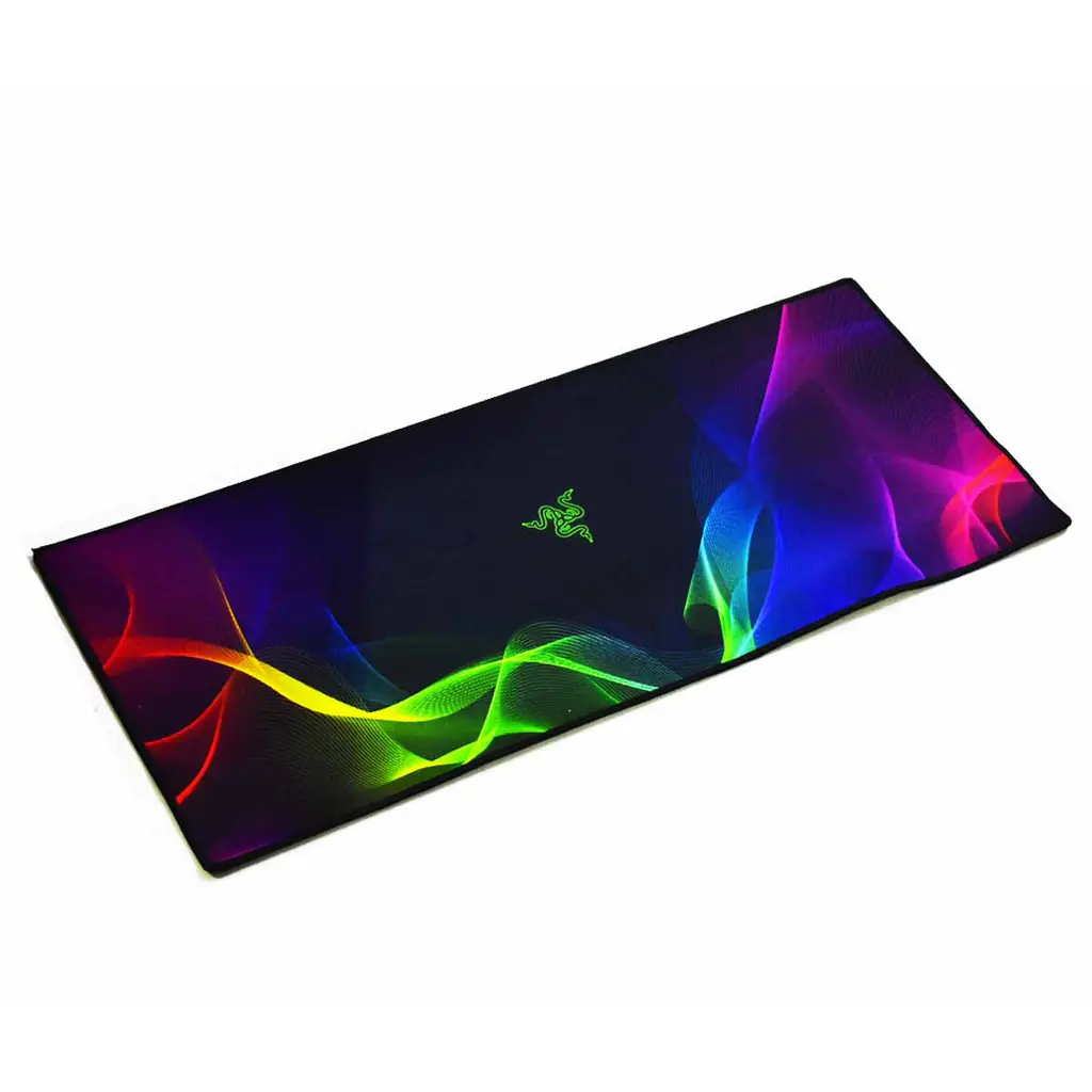 Rainbow Gaming Mouse Pad Large – 400×800×3mm, Colorful Design, Smooth Microfiber Surface, Anti-Slip Rubber Base, All Sensor Compatible, Water Resistant, Anti-Fray Edges