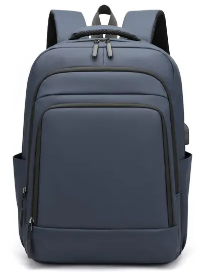 EZ W002 15.6'' Backpack EXP002 with USB Charging Port, Design for School & Travel | Blue