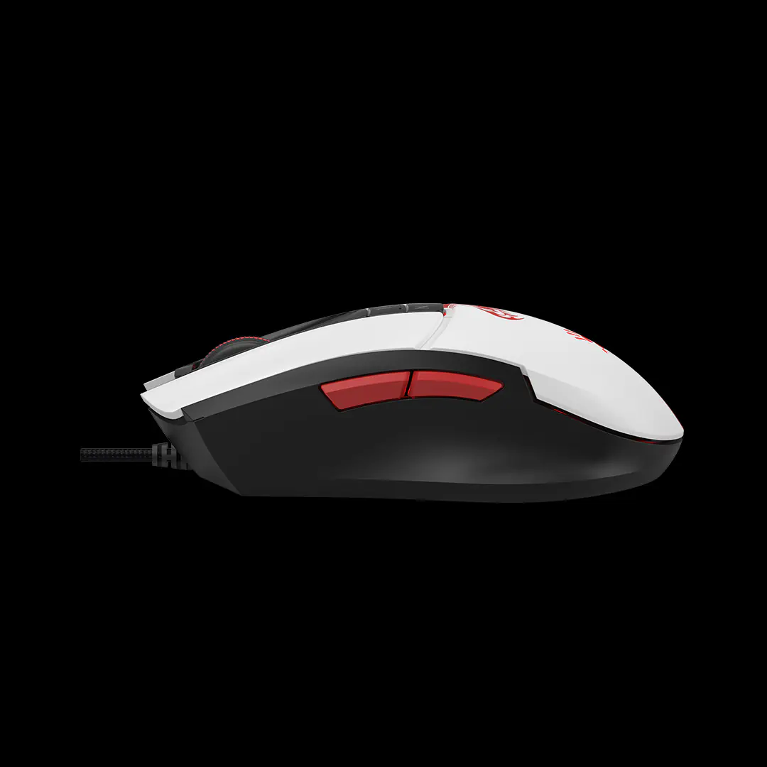 20221221093556_93188 BLOODY L65 MAX RGB Gaming Mouse – Wired, 12K BC3332-A Sensor, 2000Hz Report Rate, 4M Memory, Lightweight Honeycomb Shell, RGB Effects, 35G Acceleration, White - Image 4