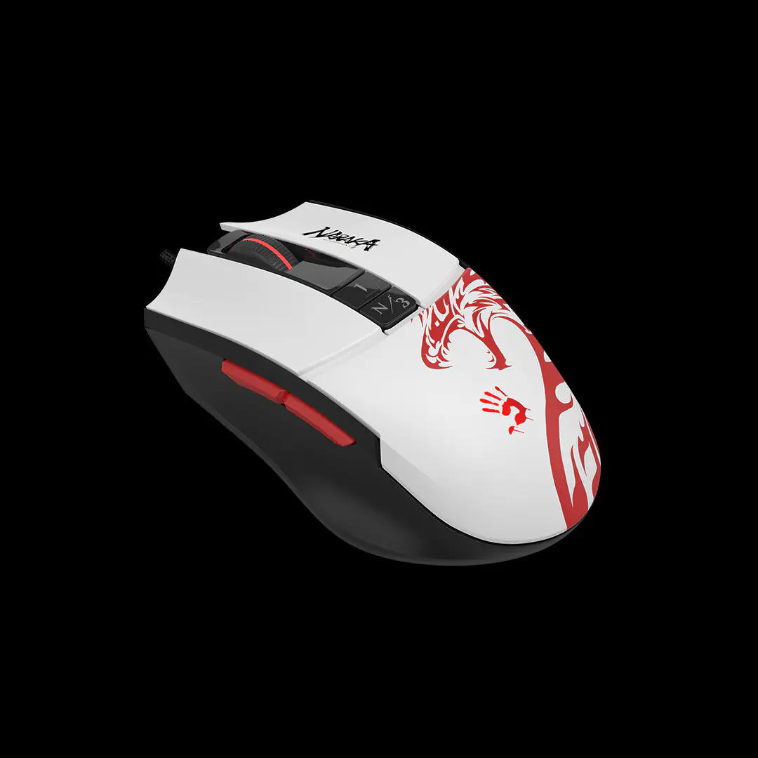 20221221093607_88950 BLOODY L65 MAX RGB Gaming Mouse – Wired, 12K BC3332-A Sensor, 2000Hz Report Rate, 4M Memory, Lightweight Honeycomb Shell, RGB Effects, 35G Acceleration, White - Image 3