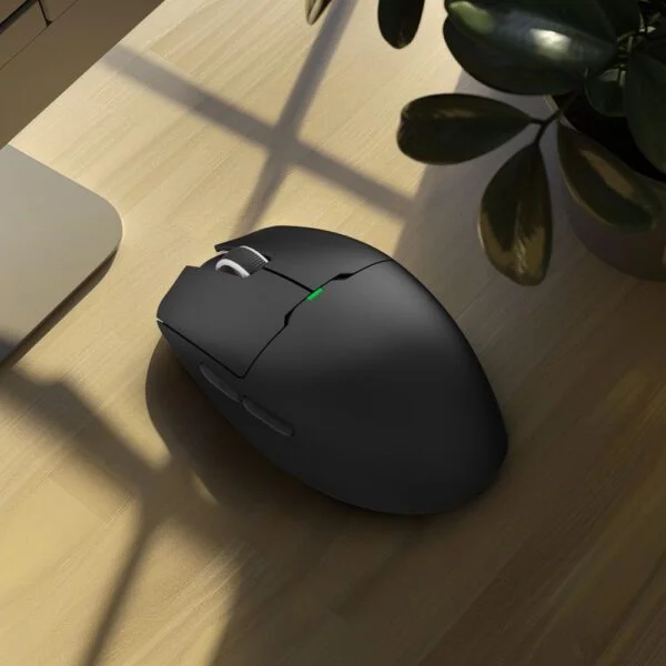 DARKFLASH DFM80 Pro Gaming Mouse – 48g, PAW3395 Sensor, 26000 DPI, Tri-Mode (2.4G/Bluetooth/Wired), 120M Clicks, USB-C, Black