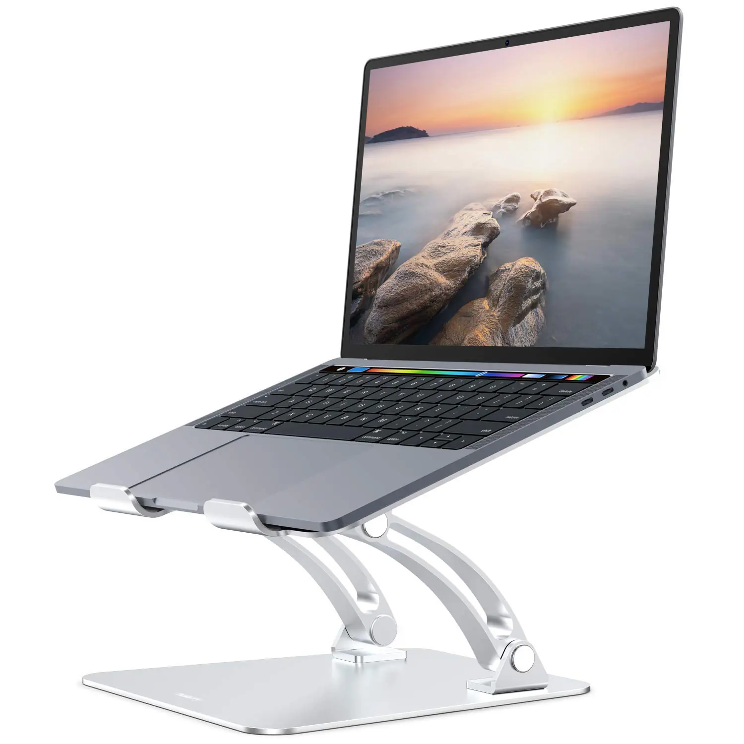 N19-1 Aluminum Adjustable Laptop Stand – Foldable, Ergonomic, Cooling Platform for 11"-15.6" Laptops, Supports Up to 10kg