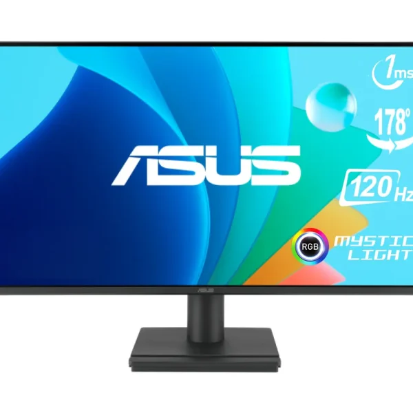 ASUS VA249HG Eye Care Gaming Monitor – 23.8” Full HD IPS, 120Hz, 1ms MPRT, Adaptive-Sync, Frameless, HDMI/VGA, Low Blue Light, VESA Wall Mount