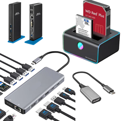 CONVERTERS | ADAPTORS | MULTI-PORT HUBS | DOCKING STATIONS