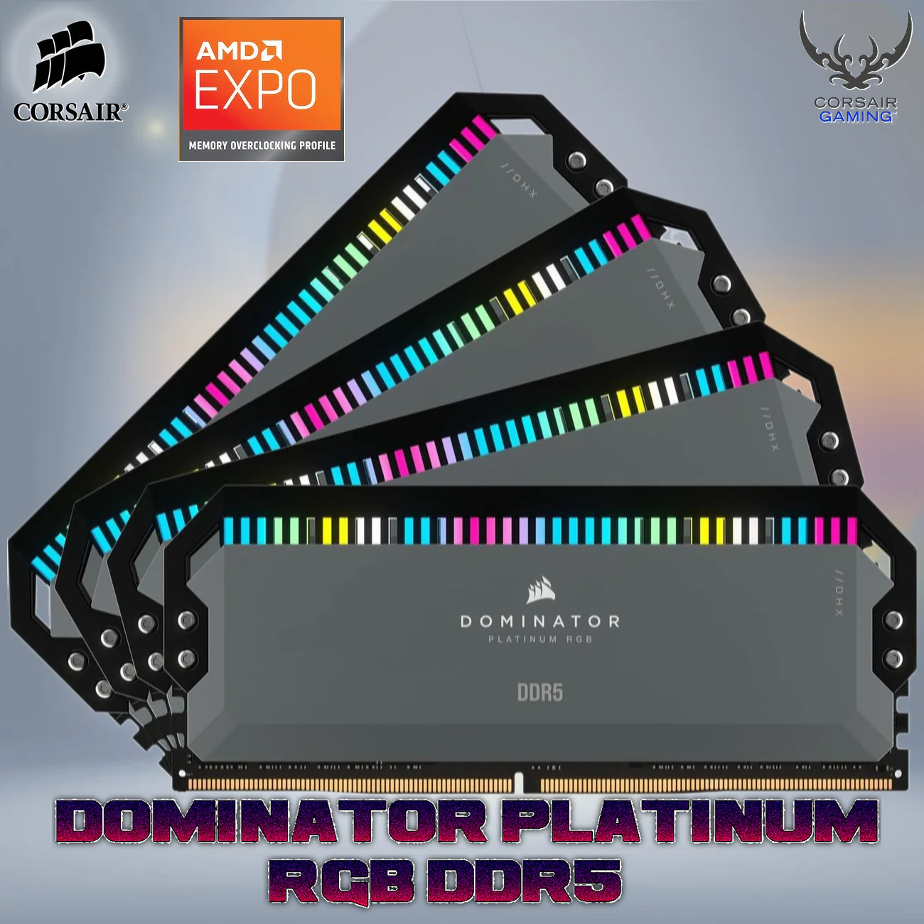 CMT64GX5M4B5600Z36 CORSAIR DOMINATOR PLATINUM RGB 64GB (16X4) 5600MHZ SELLING 2X16 SEPERATLY CORSAIR Dominator Platinum RGB 32GB (2x16GB) DDR5 5600MT/s CL36 Memory Kit, AMD EXPO , Dual-Channel, RGB Lighting, Aluminum Heat Spreader, High-Performance Gaming RAM | GREY CMT64GX5M4B5600Z36