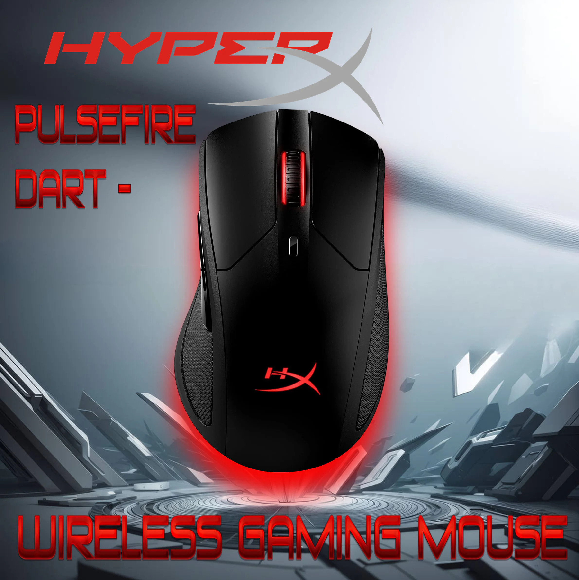 DART-OPENBOX HYPERX MOUSE DART WIRLESS MOUSE BLACK "OPEN BOX" HyperX Pulsefire Dart - Wireless RGB Gaming Mouse, Software-Controlled Customization, 6 Programmable Buttons, Qi-Charging Battery up to 50 hours - PC, PS4, Xbox One Compatible | Black - OPEN BOX