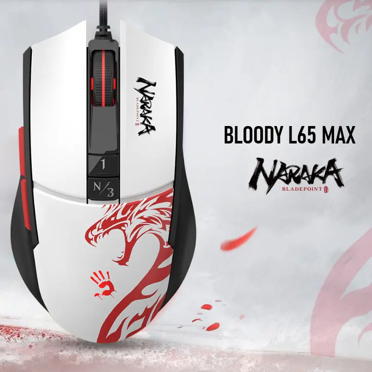 Screenshot 2025-05-03 144833 BLOODY L65 MAX RGB Gaming Mouse – Wired, 12K BC3332-A Sensor, 2000Hz Report Rate, 4M Memory, Lightweight Honeycomb Shell, RGB Effects, 35G Acceleration, White - Image 1