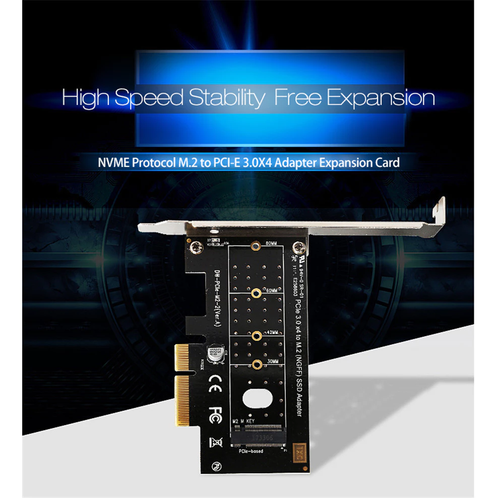PCIE-SINGLE-NVME PCIE 3.0 TO NVME SINGLE NVME