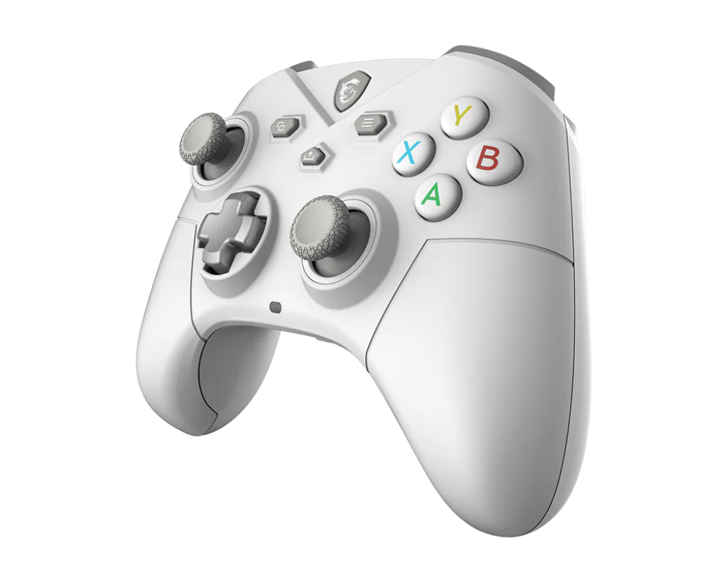 1024 (1) MSI FORCE GC300 Wireless Gaming Controller – White | Dual Vibration | Hall Effect Triggers | 20hr Battery | Bluetooth/2.4GHz/USB-C | PC/Android Compatible - Image 3