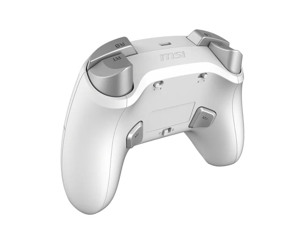 1024 (2) MSI FORCE GC300 Wireless Gaming Controller – White | Dual Vibration | Hall Effect Triggers | 20hr Battery | Bluetooth/2.4GHz/USB-C | PC/Android Compatible - Image 5