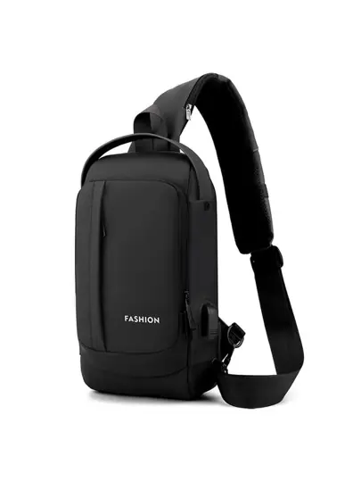 EZ EXP029 Multi-Use Black Sling Bag – Compact Crossbody Pack | Fashion, Wallet & Essentials – Unisex Everyday Bag