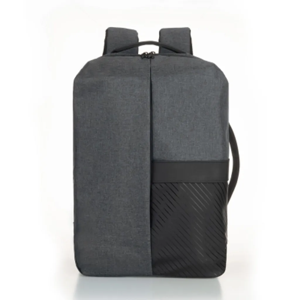 EZ W004 15.6" Dark Grey-Black Backpack – Lightweight Laptop Bag with Small Pocket – Durable & Stylish for School, Work, and Travel