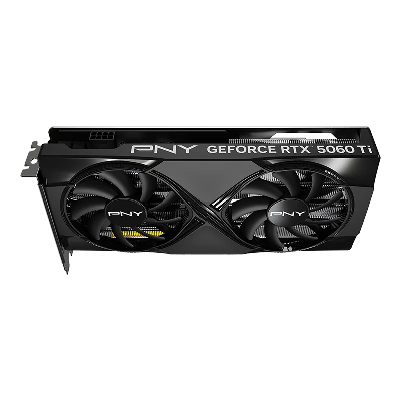 6-PNY-RTX-5060-Ti-STD-OC-8GB-EPIC-X-Triple-Fan-top-2 PNY GeForce RTX 5060 Ti OC 8GB GDDR7 GPU – Blackwell, DLSS 4, PCIe 5.0, 448GB/s, 3x DP 2.1 + HDMI 2.1, Dual Fan, Ray Tracing, Studio Ready, VelocityYX Software | 1 YEAR WARRANTY - Image 6