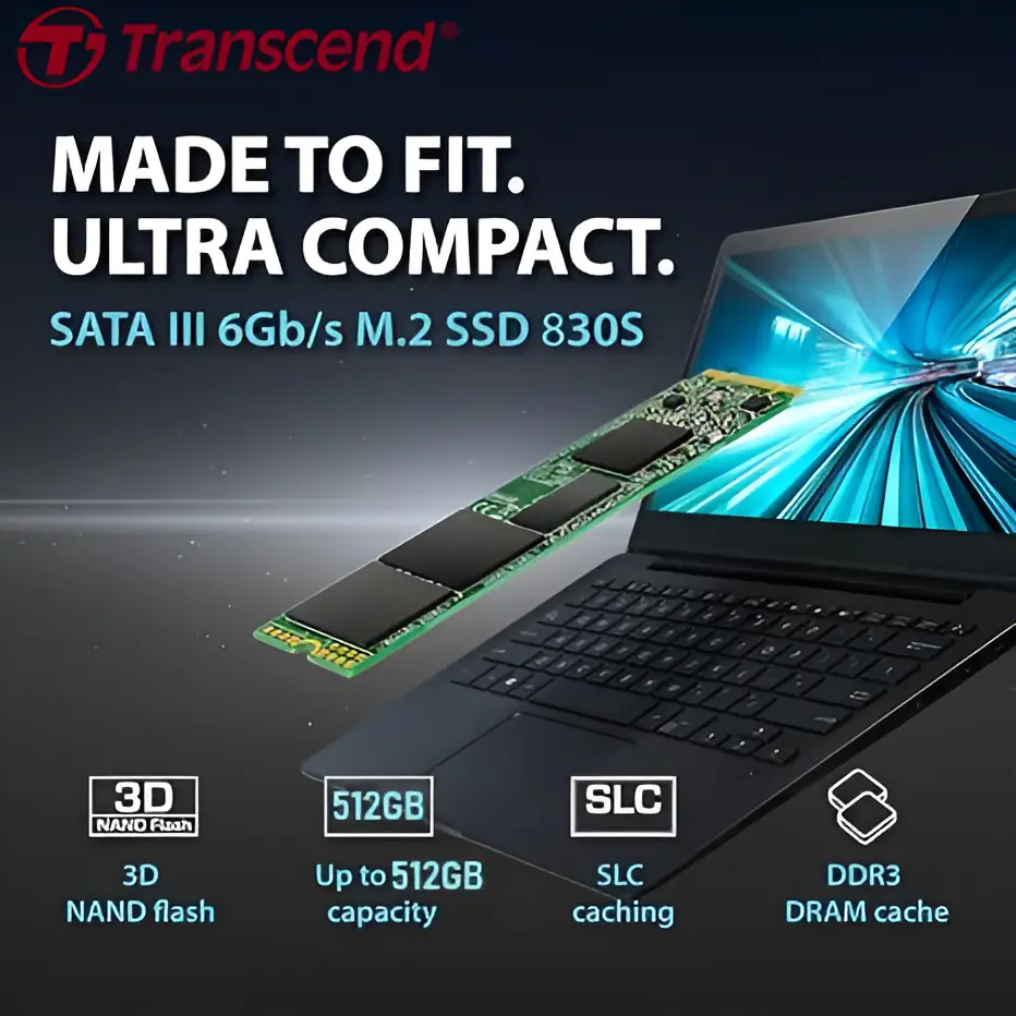BSKzdfjh4357 (1) TS512GMTS830S TRANSCEND 512GB M.2 2280 SSD SATA3 B+M KEY Transcend 512GB MTS830S M.2 2280 SATA III SSD, Internal Solid State Drive, Dram Cache, Compatible with Laptop & PC Desktop, Up to 560/500 MB/s | TS512GMTS830S