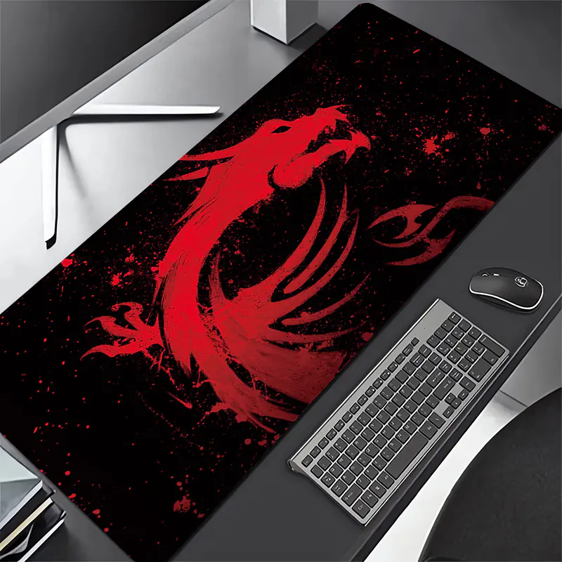 cn-11134207-7qukw-lgd4qxj2l3igd4 MSI Extended Mousepad 90x40cm – Dragon Red Edition | Speed Surface | Stitched Edges | Anti-Slip Rubber Base - Image 1