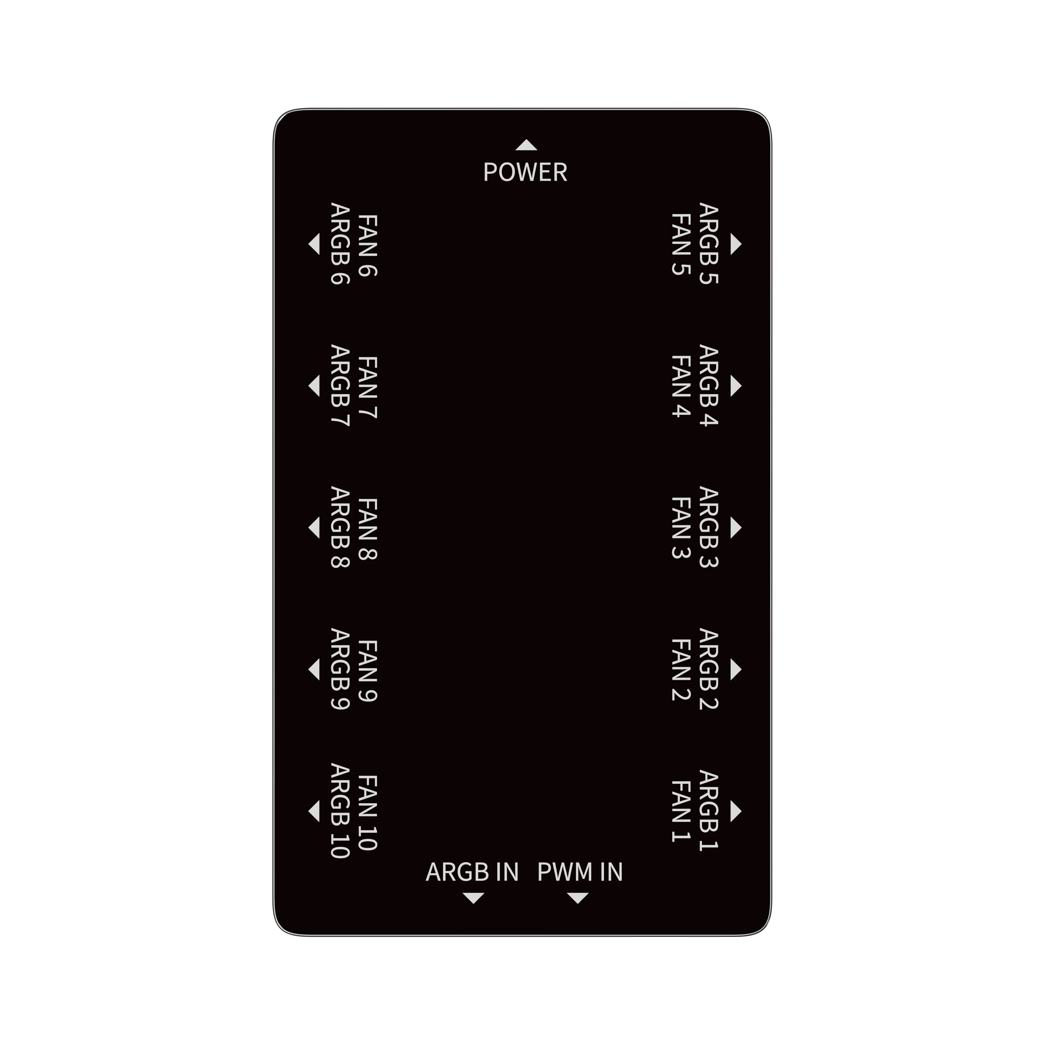173148710837506d6e2fdda79799e017948915a90a1f7 OCYPUS Delta EH10 ARGB Fan Hub Controller – Supports 10x 4-Pin PWM Fans + 10x 3-Pin ARGB, Magnetic Mount, SATA Power, Smart Safety, M/B Sync, Black - Image 4