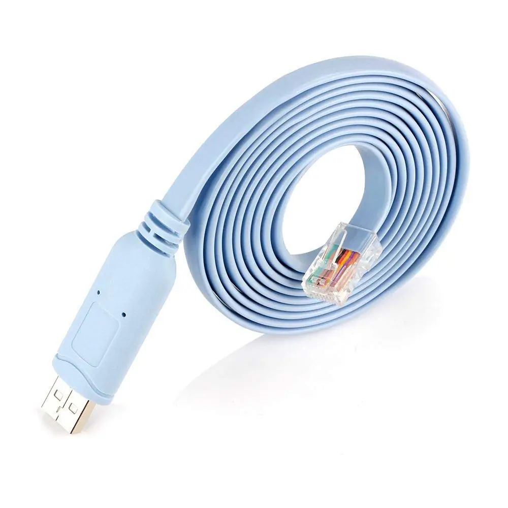 567Z6srk Industrial USB to RJ45 Console Cable, USB Type A to RJ45 Console Male Port, Original FT232RL Chip, Cable Length 1.8m (USB-TO-RJ45-Console-Cable)