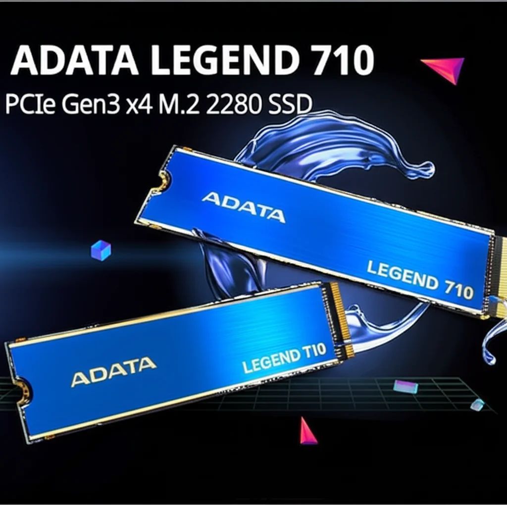 ALEG-710-256GCS ADATA LEGEND 710 256GB PCLe GEN3x4 M.2 2280 SSD ADATA Legend 710 SSD 256GB Gen3 x4 M.2 2280 Solid State Drive – Ultra-Fast 2400/1800MB/s Speeds, Secure  LDPC & AES 256-bit Encryption , Cooling Foil Heat Sink