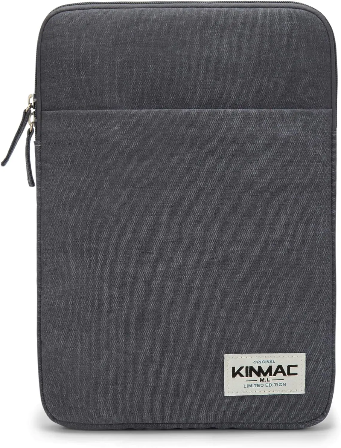 KINMAC KMS419 Laptop Sleeve Bag 15-16" – Grey, Shockproof Soft Interior, Water-Resistant Fabric, Slim Portable Design, Secure Zipper Closure for Laptops & Ultrabooks
