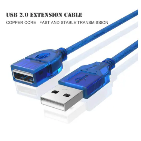 USB 2.0 Extension Cable 10m (Male to Female) – High-Quality Data Transfer & Power Delivery, 28AWG + 24AWG, Extended Reach for Device Connectivity