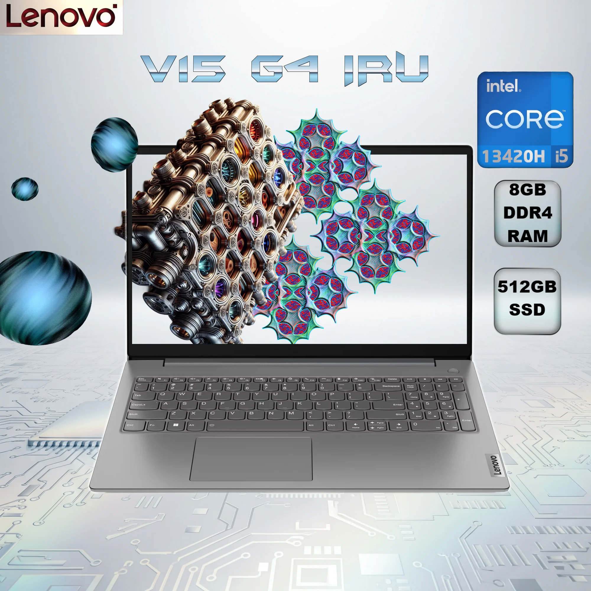 83CC0059IN LENOVO V15 G4 IRU I5-13420H 8GB / 512GB / 15.6",FHD / DOS / IRON-GREY Lenovo V15 G4 IRU Intel® Core™ i5-13420H | 8GB DDR4 RAM ; 512GB NVMe SSD | 15.6″ FHD TN Display | DOS | Intel® UHD Graphics | Iron Grey