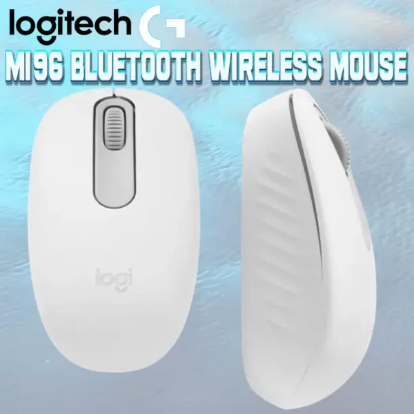 910-007316 LOGITECH MOUSE M196 BLUETOOTH WHITE Logitech M196 Bluetooth Wireless Mouse, 1000 DPI Optical Sensor, 12-Month Battery, Compact Ambidextrous Design, Recycled Plastic Build, Compatible With All OS | WHITE