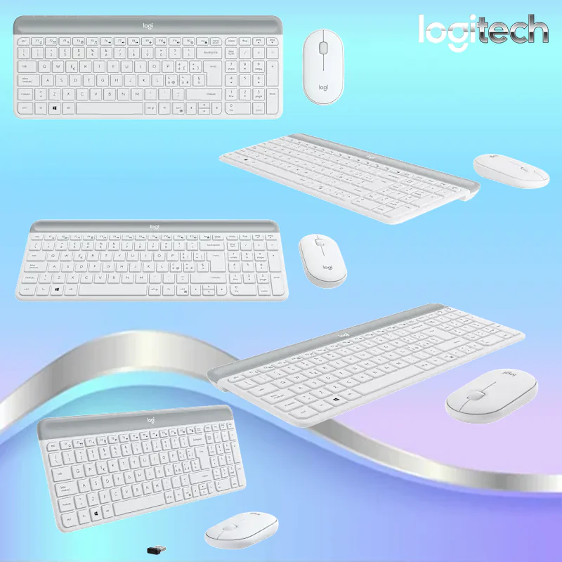 920-009181 LOGITECH KEYBOARD MK470 SLIM WIRELESS OFF-WHITE COMBO Logitech MK470 Slim Wireless Keyboard And Mouse Combo, Compact Full-Size Keys, Quiet Typing, 1000 DPI Mouse, 10m Range, Long Battery Life, Windows & ChromeOS Compatible | Off-white