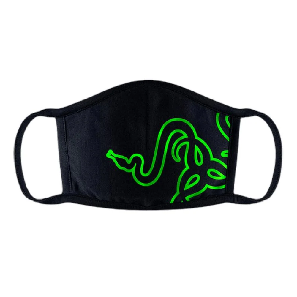 Razer Cloth Mask Small Green – Antimicrobial Organic Cotton, Soft & Breathable Fabric, 95% Bacterial Filtration, Washable & Reusable for Everyday Protection