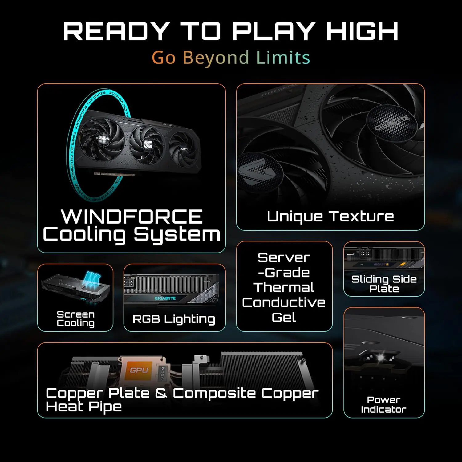 9VR9068XGO-00-G10 Gigabyte Radeon™ RX 9060 XT GAMING OC 8G Graphics Card With 8Gb Gddr6 128Bit, Windforce Cooling, Boost Clock Up To 3320Mhz, Pcie 5.0, Rgb Lighting, 8K Ready, Hdmi 2.1, Dp 2.1 Gigabyte Radeon RX 9060 XT Gaming OC 8G Graphics Card With 8GB GDDR6 128-Bit, WINDFORCE Cooling, Boost Clock Up To 3320MHz, PCIe 5.0, RGB Lighting, 8K Ready, HDMI 2.1, DP 2.1