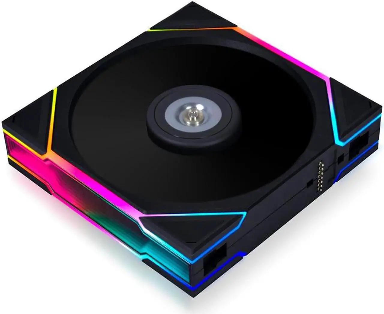 Lian Li UNI FAN TL120 RGB Single Pack Black, 120mm Case Fan, 28mm Thickness, ARGB Lighting, PWM Speed Control, Daisy-Chain Compatible, High-Performance Cooling