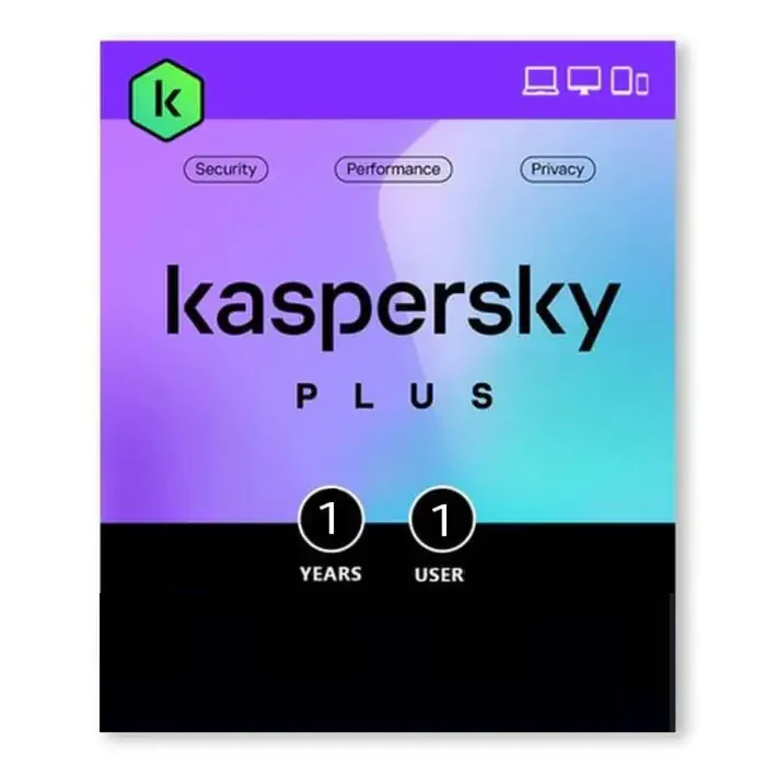 KASPERSKY-PLUS-1U KASPERSKY PLUS 1 USERS 1 YEAR 1 PRIVATE PASSWORD VAULTS Kaspersky Plus "Scratch-off Card" 1 USERS 1 Year Windows/Mac/Android/iOS Antivirus Internet Security + MOBILE 