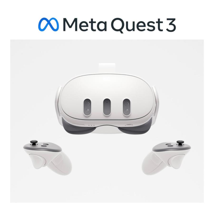 899-00594-01 META QUEST 3 4K 512GB Meta Quest 3 – Mixed Reality Headset With Snapdragon XR2 Gen 2, 4K+ Infinite Display, 512GB Storage, Passthrough View, TruTouch Haptics & Touch Plus Controllers – White