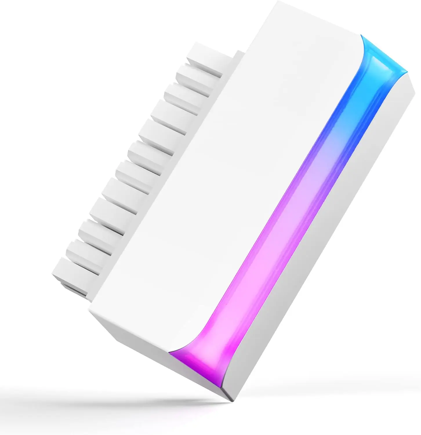 AsiaHorse 24 Pin 90° ATX Adapter with ARGB Lighting | Easy Cable Management, 5V 3-Pin Sync, 6 Addressable LEDs, Universal ATX Compatibility - White