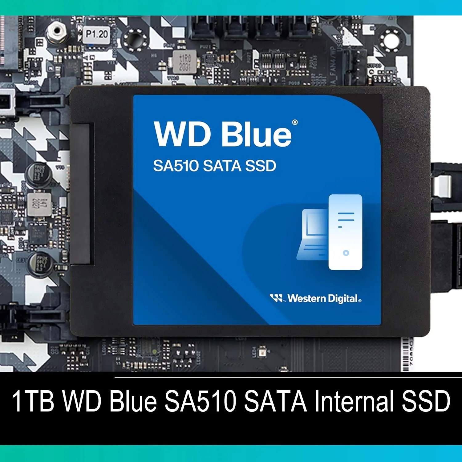 5CE6LoK WDBB8H0010BNC-WRWN WD BLUE SA510 SSD SATA 1TB 560MB/S Western Digital 1TB WD Blue SA510 SATA Internal Solid State Drive SSD - SATA III 6 Gb/s, 2.5"/7mm, Up to 560 MB/s
