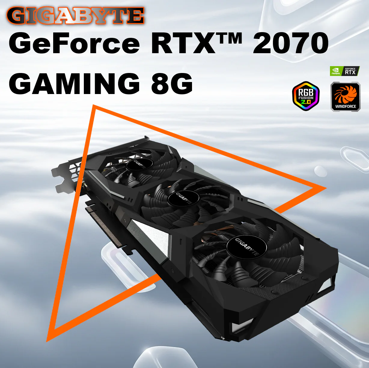 GeForce RTX™ 2070 GAMING 8G GIG-2070-GAMING-USED GIGABYTE RTX 2070 8GB **USED** 1 WEEK WRTY GIGABYTE GeForce RTX™ 2070 GAMING 8GB GDDR6 256-Bit Graphics Card With 1620MHz Core Clock, 14000MHz Memory, WINDFORCE 3X Cooling, RGB Fusion 2.0, Metal Back Plate ~ GV-N2070GAMING-8GD USED 1 WEEK WRTY