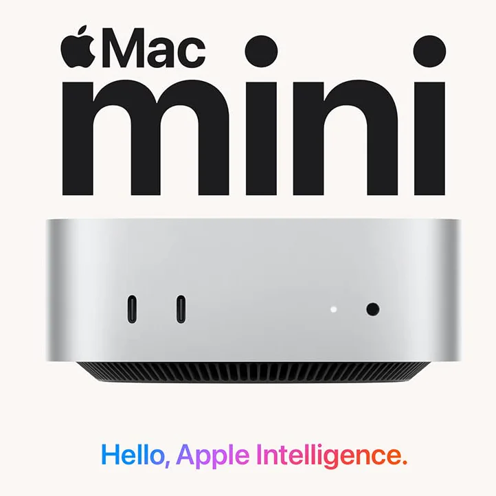 MU9D3LL/A APPLE MAC MINI M4 10-CORE CHIP 16GB 256GB APPLE Mac mini Desktop Computer Apple M4 Chip 10-Core CPU 10-Core GPU 16-Core Neural Engine 16GB Unified Memory 256GB SSD Multi-Display Wi-Fi 6E Bluetooth 5.3