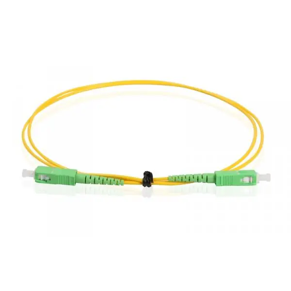 Fiber Optic Patch Cord SC/APC Singlemode 1M | 3.0mm Diameter | High-Performance Cable for Indoor & Outdoor Use