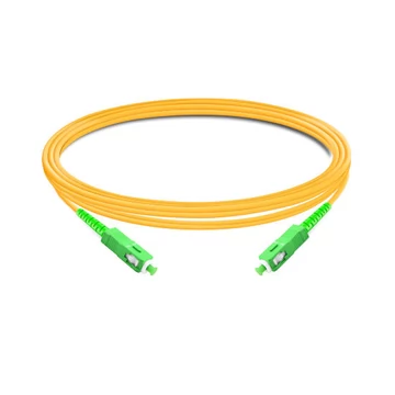 p920184-360x360-5m-16ft-simplex-os2-single-mode-sc-apc-to-sc-apc-pvc-ofnr-fiber-optic-cable Fiber Optic Patch Cord SC/APC to SC/APC | 5M Singlemode Cable | Green | High-Speed Data & Telecom Connectivity - Image 1