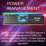 AX5U6000C3416G-ABRBK RAM XPG LANCER BLADE 32GB (16X2) RGB 6000MHZ BLACK XPG Lancer Blade 32GB (2 x 16GB) 288-Pin PC RAM DDR5 6000 (PC5 48000) Desktop Memory Model AX5U6000C3416G-DTLABRBK  ADATA XPG LANCER BLADE RGB DDR5 32GB kit (2 x 16GB) 6000MHz CL34 (PC5 48000) 1.35V Dual Channel Gaming Memory – Low-Profile Heatsink, RGB Sync, PMIC Power Control, for Intel XMP 3.0 & AMD EXPO | BLACK ~ AX5U6000C3416G-DTLABRBK