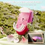 Attack Shark G3 Tri-Mode Gaming Mouse – 25,000 DPI PixArt PAW3311 Sensor, 2.4G/Bluetooth/Wired, HUANO Switches, Ultra-Light 59g, Dual-Layer Feet, Ergonomic Berry Red - Image 4