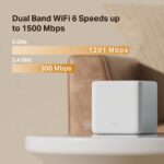 MERCUSYS Halo H60X AX1500 Whole Home Mesh Wi-Fi System 2-Pack – Dual-Band 1500 Mbps, Covers 4,000 ft², Connects 100+ Devices, Seamless Roaming, Full Gigabit Ports - Image 5