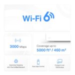 MERCUSYS Halo H80X AX3000 Whole Home Mesh Wi-Fi System 2-Pack – Dual-Band 3000 Mbps, Covers 5,000 ft², Connects 150+ Devices, Seamless Roaming, Full Gigabit Ports - Image 6