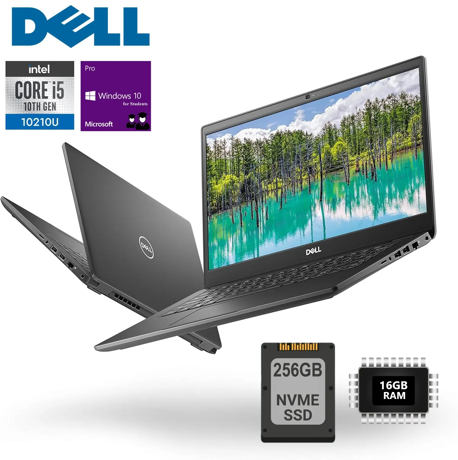 DELL-LAT-3410-I5-USE DELL LATITUDE 3410 I5 10TH GEN/16GB/256/14"/USED Dell Latitude 3410 Intel Core i5-10210U | 16GB DDR4 RAM ; 256GB NVMe SSD | 14-inch HD Display | Windows 1o Pro Education | BLACK