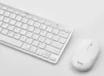 HOCO Wireless Keyboard & Mouse Combo – Bluetooth 5.2, 10m Range, Slim Lightweight Design, 1200DPI Precision Mouse, Smart Sleep Mode, White Finish for PC, Laptop & Tablet - Image 3