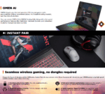 C42CFUA#ABA HP OMEN MAX 16 RYZEN AI 9 HX/32GB/1TB/16" 240HZ/5080 16GB/WIN11 HP OMEN MAX 16 AMD Ryzen AI 9 HX 375 | 32GB DDR5 RAM , 1TB NVMe SSD | RTX 5080 (16GB) | 16 inch WQXGA 240Hz 3ms IPS Display | NKRO Per Key RGB Backlit Keyboard | Windows 11 | SHADOW BLACK ~ 16-ak0003nr