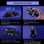 90MP04A0-BMAA00 ASUS ROG KERIS II ORIGIN P722 RGB MOUSE ASUS ROG Keris II Origin Wireless Gaming Mouse – Right-Handed Ergonomic, 65g, Tri-Mode Connectivity, 42K DPI, up to 127Hr Battery, ROG AimPoint Pro Sensor RGB 3-Zone Lighting 8000Hz Polling Rate Paracord PTFE Feet, Web-Based Configuration, PC/Mac Support | BLACK ~ 90MP04A0-BMAA00