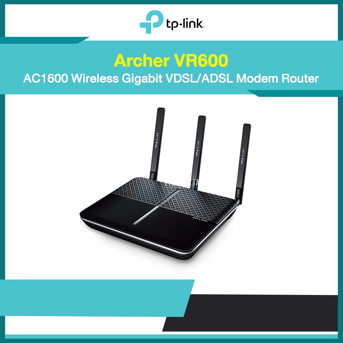 34GGG TP-Link Archer VR600 AC1600 VDSL/ADSL Modem Router – Dual-Band Wi-Fi 1.6Gbps, Beamforming, Gigabit LAN, EWAN/USB Backup, Tether App, Parental Controls, VPN Support - Image 1