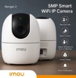IMOU Ranger 2 Pro 5MP Indoor Pan/Tilt WiFi 6 Camera | AI Human & Pet Detection, Smart Full-Color Night Vision, 512GB Storage, Two-Way Audio, Auto Tracking & Privacy Mode