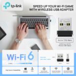 TP-Link Archer TX1U Nano AX3000 Wi-Fi 6 USB Adapter – 287Mbps Lightning-Speed, MU-MIMO & OFDMA, AP Mode, Nano-Sized Portable Design, Windows & Linux Compatible